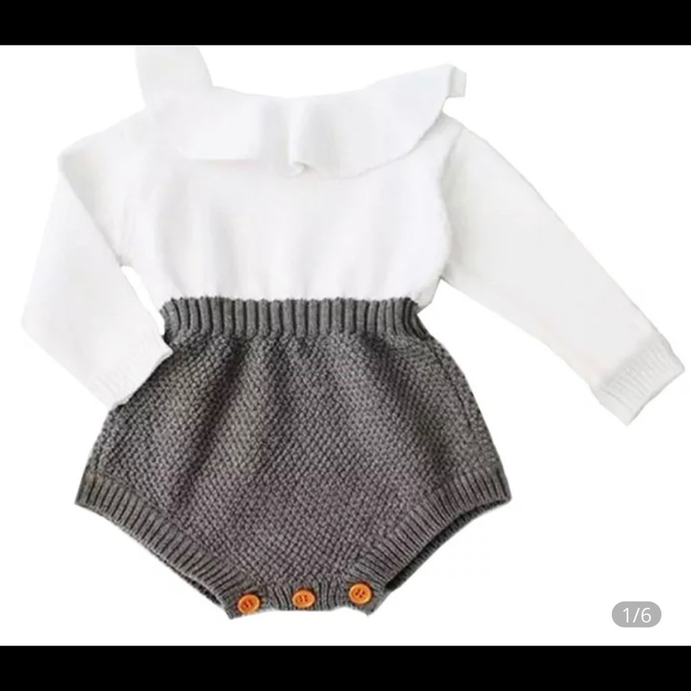 Baby girl knitted romper 🔥